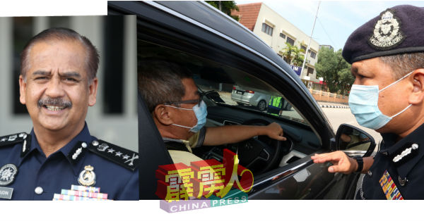 阿斯马迪(右)劝告民众留在住家。