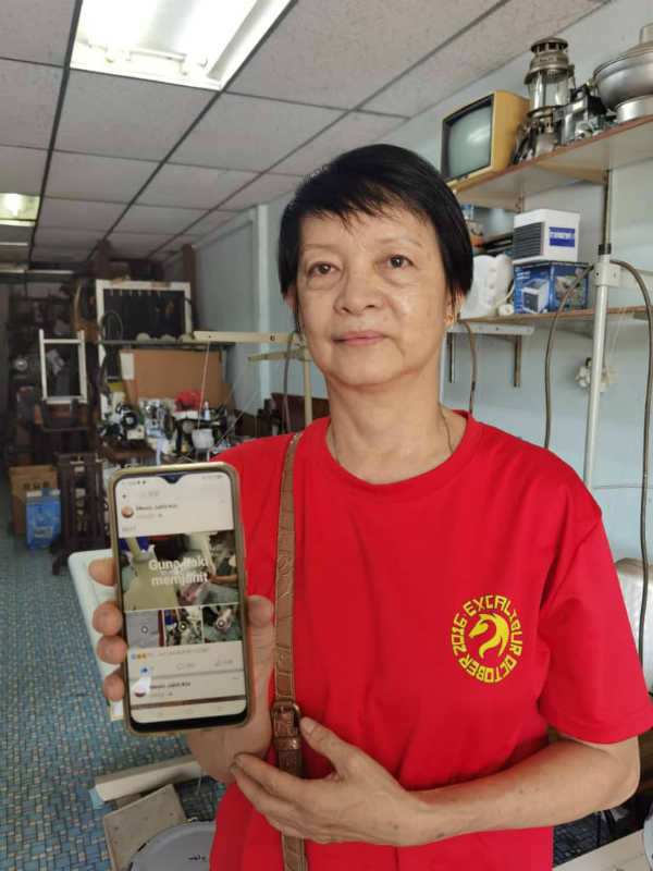 王莉英对之前所拍的视频在网络里“爆红”感到惊喜。