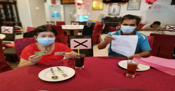 林清枝（左起）和戴亚祥，希望社会人士助寻戴琳琳。