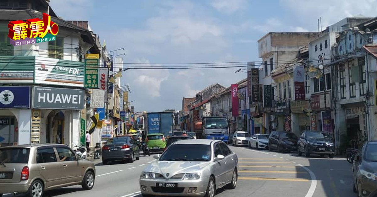 周三的江沙市鎮街景，車來人往，一切如常。