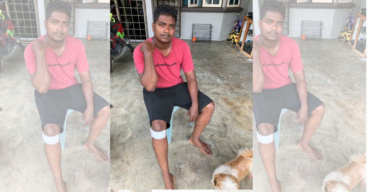 农友马迪在追捕匪徒过程中受伤。
