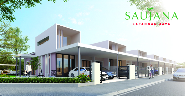 Saujana Lapangan Jaya屋业发展计划，共建277间单层及双层排屋单位，以应付市场需求。