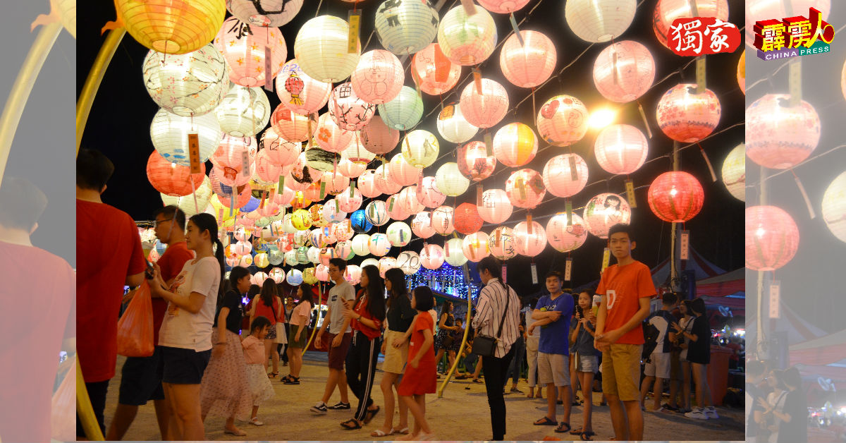 第3届班台新春花灯展也延续往年的彩绘花灯环节，张挂逾千盏彩绘花灯。