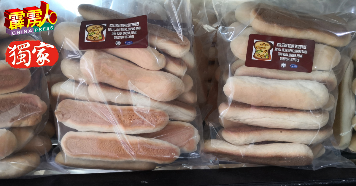 这种手指面包乾在很多地方已经看不见，江沙江沙新鲜麵包厂也有生产。