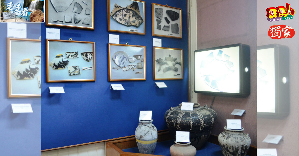 木威博物馆方善用馆内的每个角落，整齐地展示所起获的出土文物。