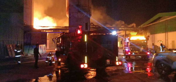 大批消拯员及消拯车於周一晚开始展开灭火工作至隔天早上。