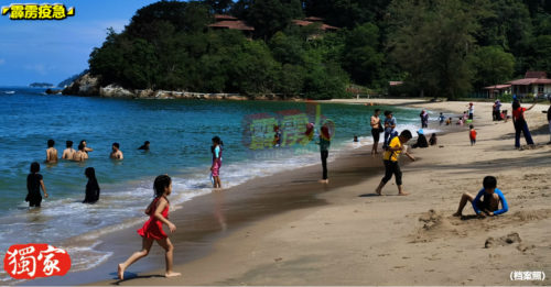 ◤霹雳疫急◢曼绒4海滩暂时关闭   禁止水上运动