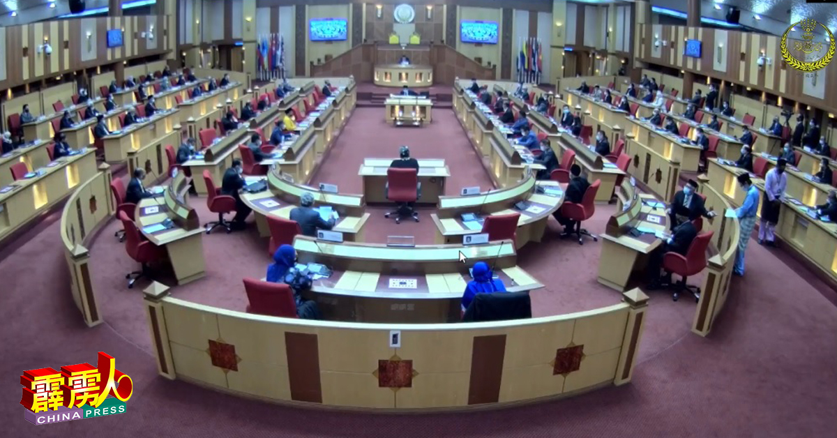 第14届第3季第2次霹雳州议会会议，不到10分钟就休会