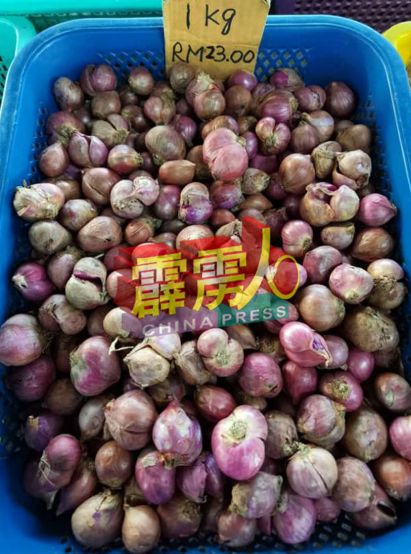 泰国进口的小洋葱严重缺货，部分小贩转卖印尼或缅旬小洋葱，印尼小洋葱每公斤现卖23令吉。