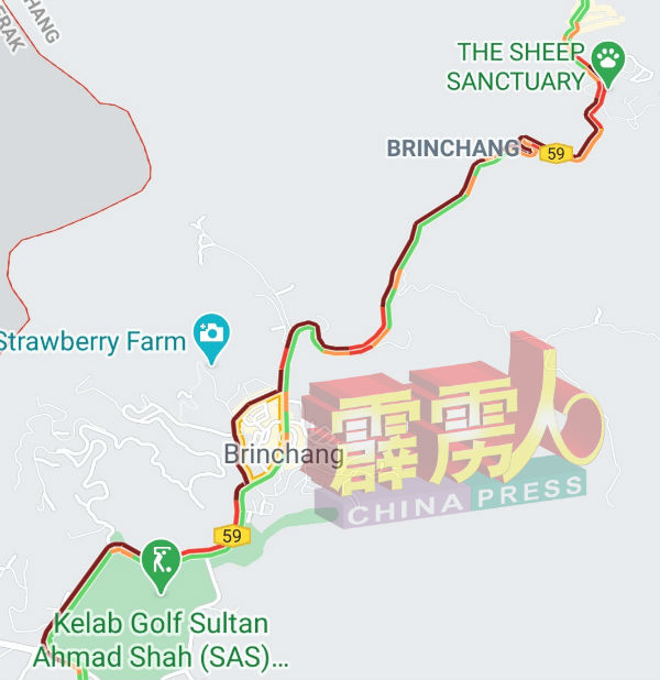 截至周六（2日）4时，碧兰璋大街依旧大塞车，谷歌地图上相关路段依旧呈“朱红色”。