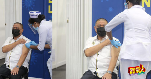 霹州接种疫苗第一人 　沙拉尼：不痛！