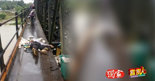 百年火车桥上翻摩哆   小园主当场不治