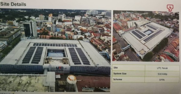 怡保城市转型计划中心安装太阳能板，可为市政厅节省电费的同时，也协助市政厅朝向智慧低碳城市目标。