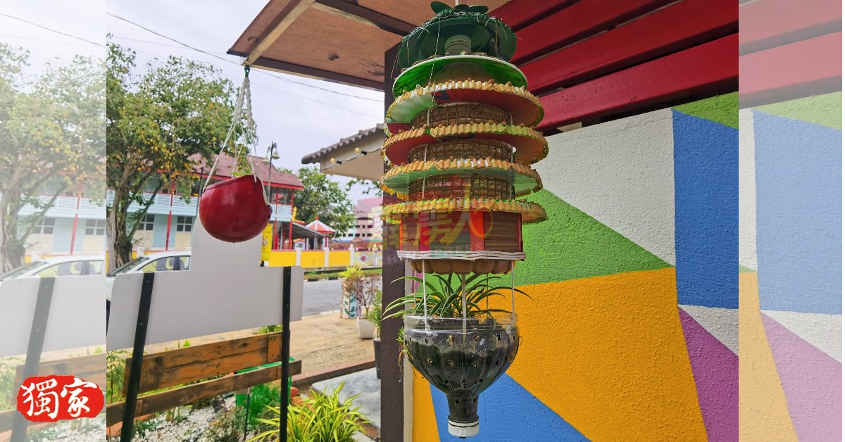 废弃物制成的吊挂花盆，创意又环保！