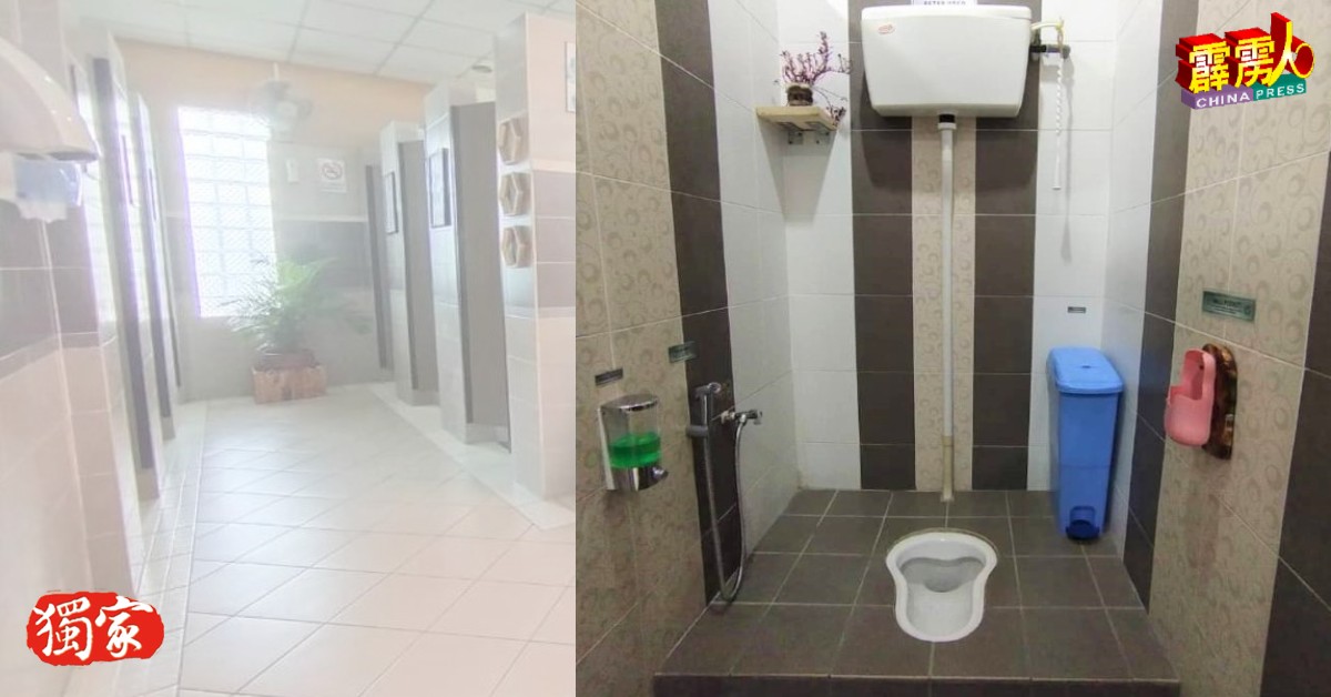 红土坎公厕每天全面清洗4次，确保公厕时时处于可舒适使用的状态。（曼绒市议会提供）