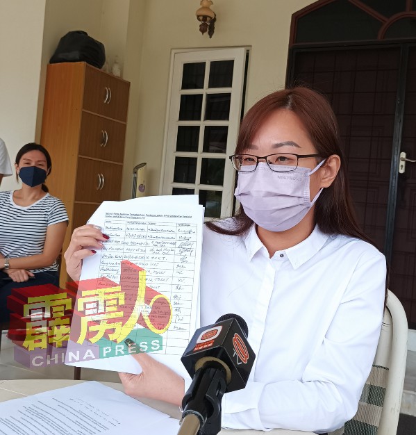 崔慈恩将会把居民的联合署名投诉信函，呈交给行政议员和霹雳州卫生局。
