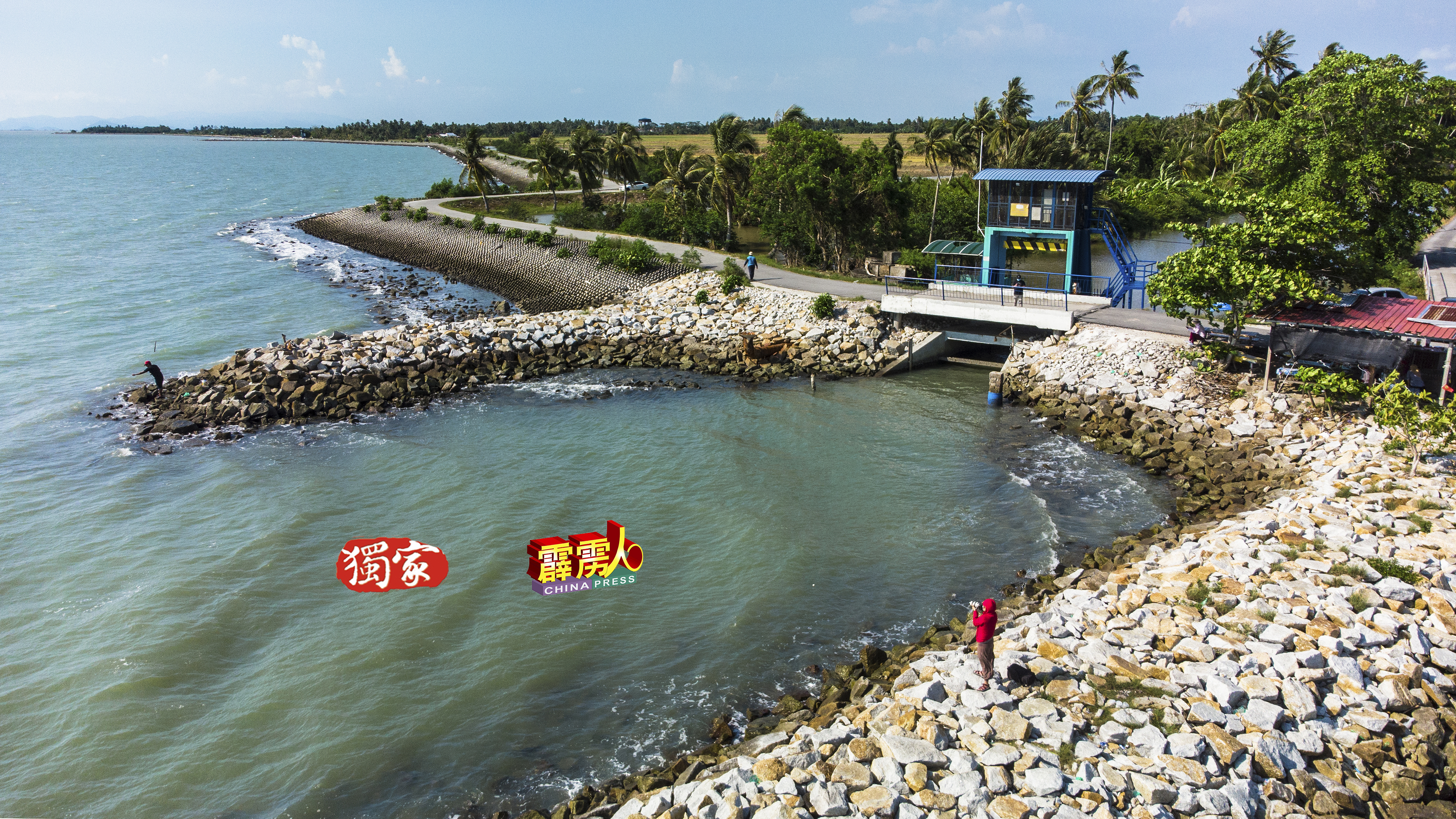 六条桥的岸堤、防浪石，还有水闸，编织出不凡的魅力。