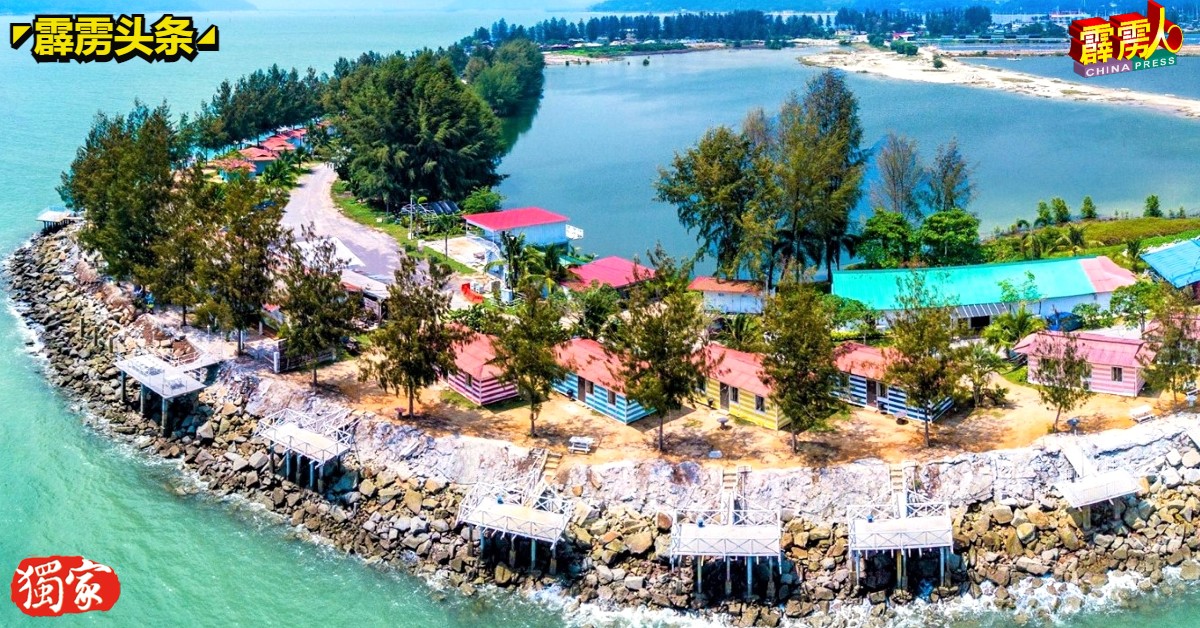 玛丽娜名胜岛的Rockbund Fishing Chalet和Marina Island Pangkor Resort and Hotel，3天连假客房预订已客满！（自Marina Island 面子书专页）