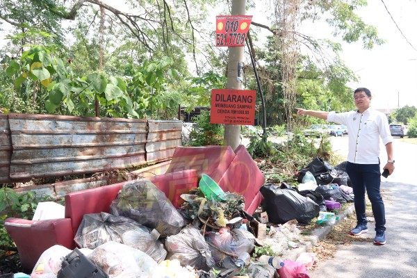 邱文传指出，为解决非法垃圾丢的问题，市议会已提高罚款至1000令吉。