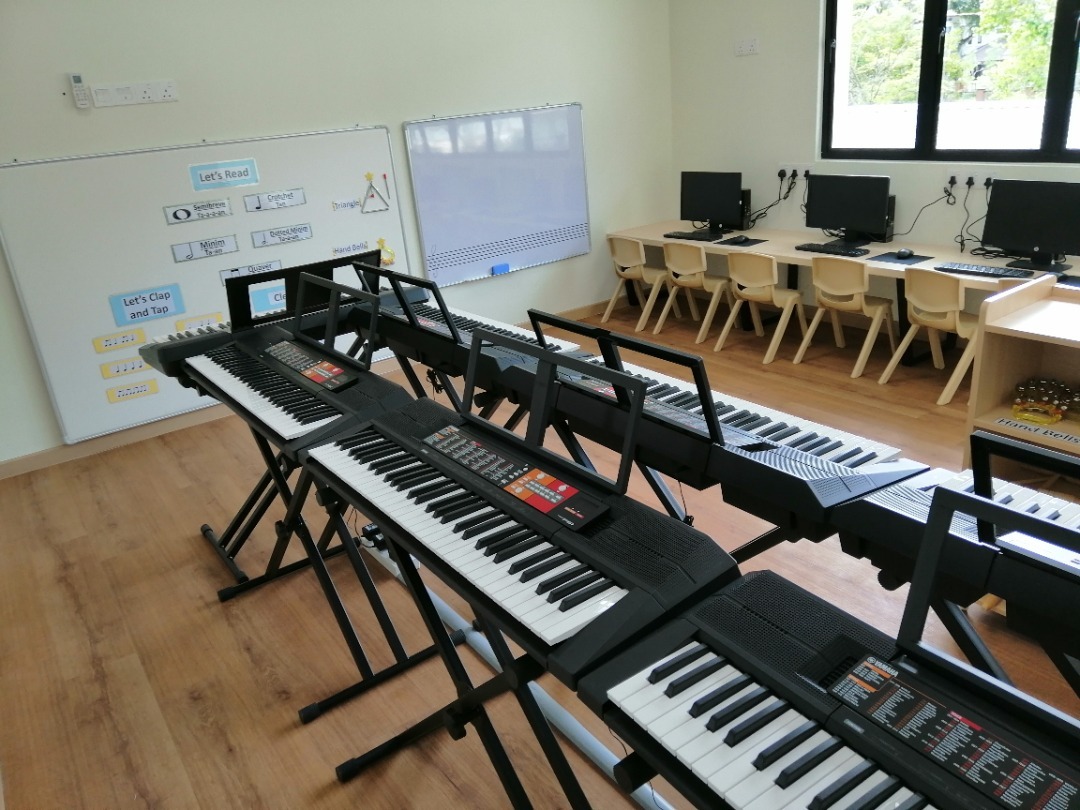Kinderland Ipoh将音乐融入教学课程，让学习过程事半功倍。