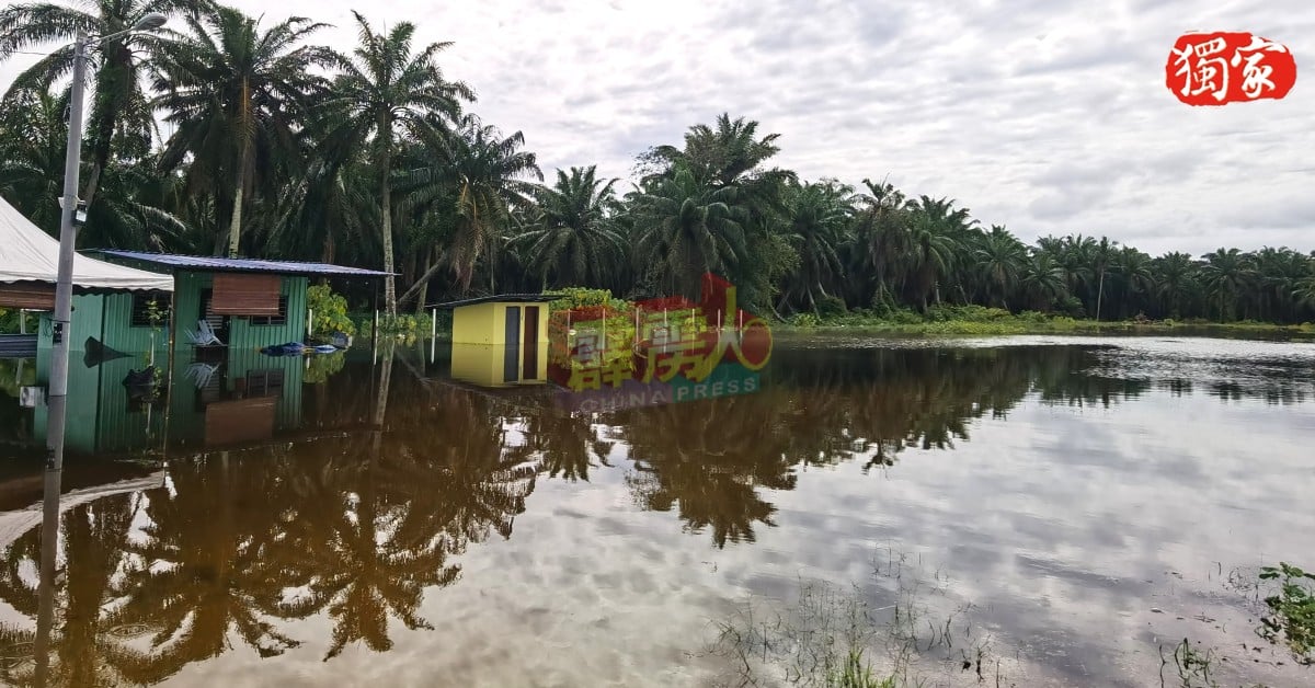 彭加兰峇哈鲁区经过凌晨约3小时的大雨后，部分地区已沦为水乡！