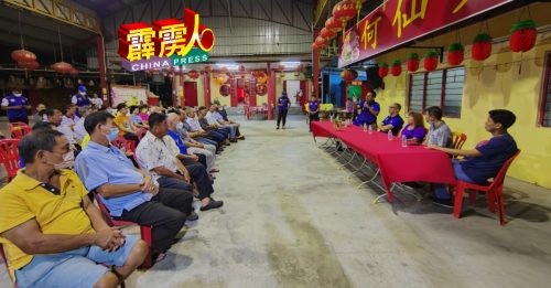 国阵候选人聆听村民诉求  也促请选民想好好才投票