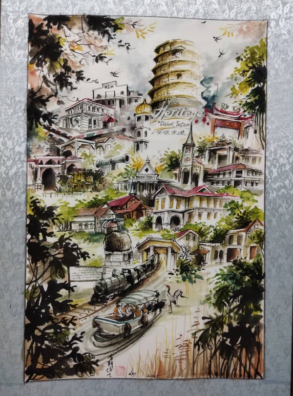 李朝俊画的“古迹联合图”,如同寻宝图。
