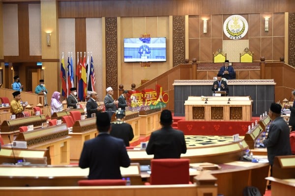 霹雳州议会第15届第1季第1次及第2次会议，将分别于12月19日，及12月20日至29日召开。（档案照）