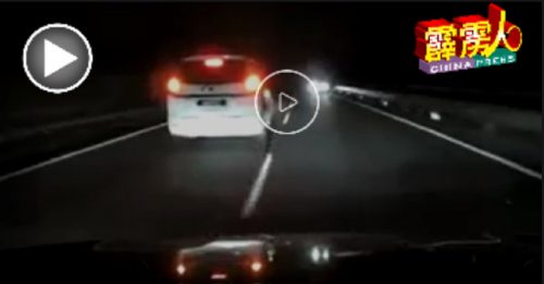 半夜开车遇逆行汽车  车主上载视频：有没搞错！