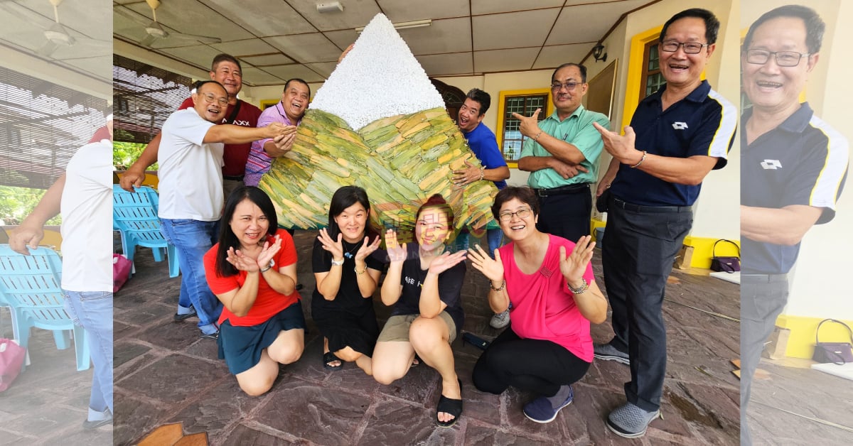 曼绒文友会特製的“巨粽”，6月17日约定你咯！