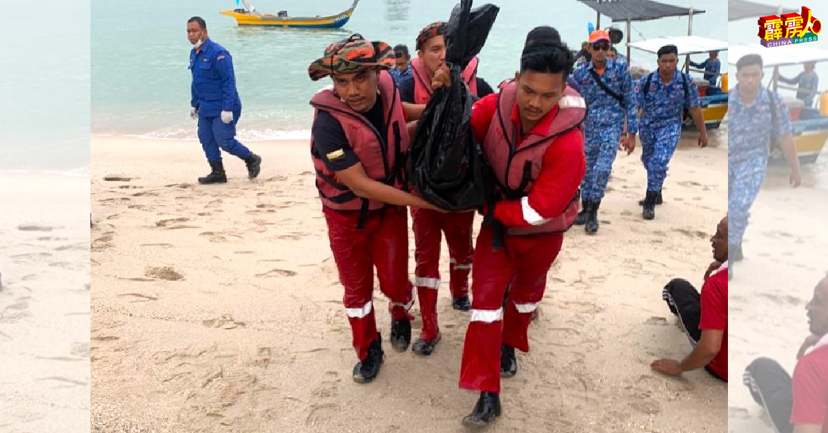 事发17小时后，1名渔夫在距离事发海滩约2海里处，发现男童遗体。