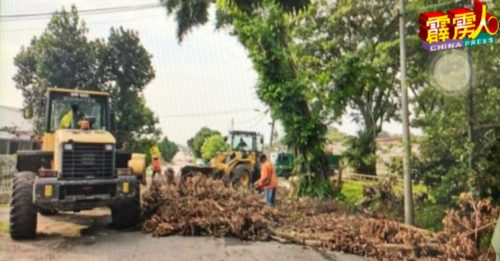 霹雳头条｜清理滞留池 修剪杂草树 紧盯风险区  消拯局  市政厅  大戒备