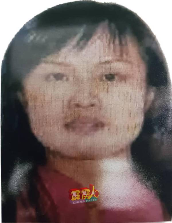 警方吁请民众协助失踪女子楊康麗（譯音，Yong Khong Lai ）。（警方提供）
