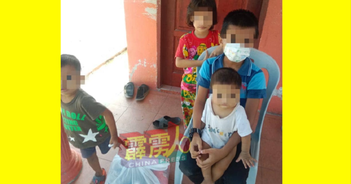 4名年幼兄弟姐妹，包括10个月大男婴，经调查发现是被1名巫裔男子遗弃在中霹雳政府行政大厦。 （社交媒体）