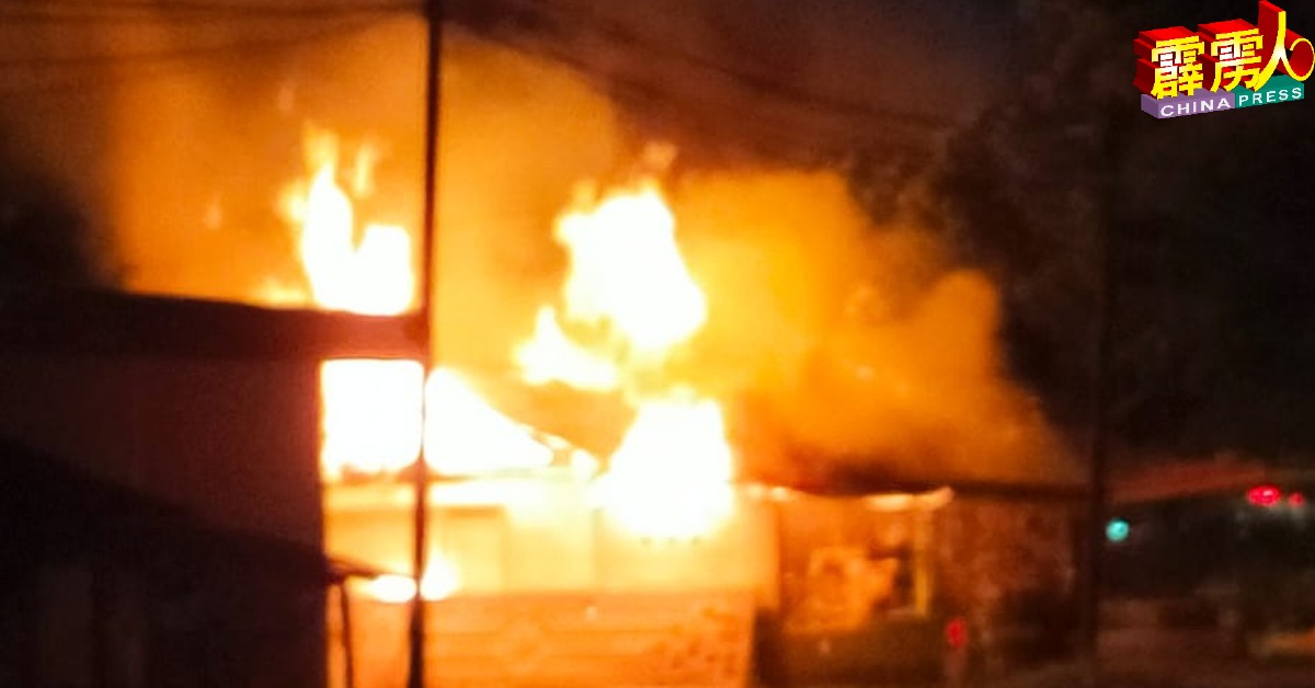 甘榜巴当曾吉一间商店发生火灾，幸无人受伤。