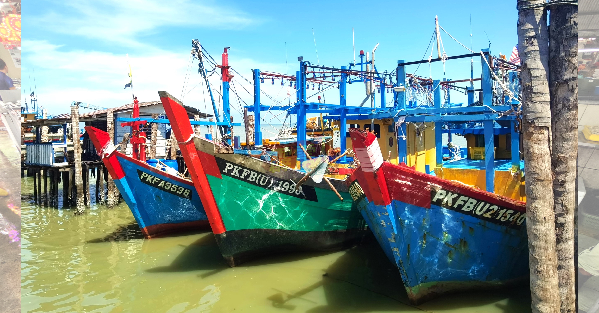 曼绒区部分渔船船主减少出海次数。