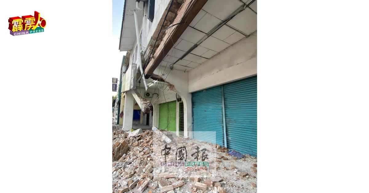 肇祸后，务边街4间店铺皆遭受程度不一的损毁。