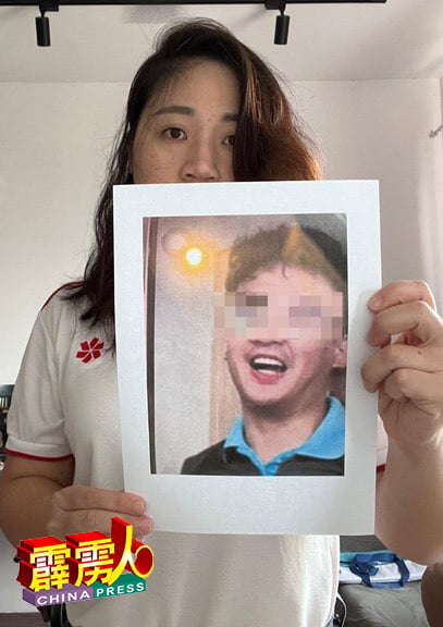 陈芳静展示骗子照片，呼吁民众小心提防。