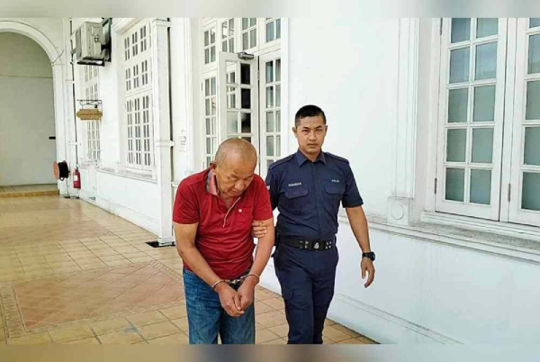 63岁被告吴俊明（译音）被判监禁38年。（光芒日报）