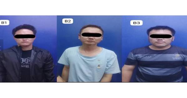 干案累累的3名嫌犯，拥有多项刑事前科，也是警方的通缉犯。（霹州警方提供）