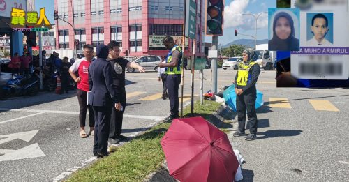 姐弟车祸亡｜ 姐姐百利广场任职 顺路载弟弟一程出事