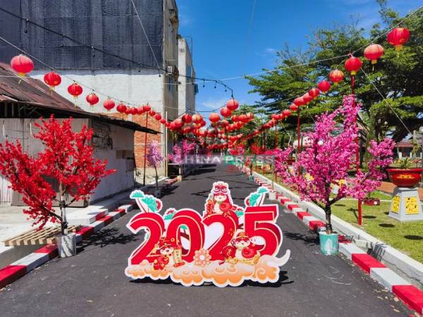 爱大华新村新年佈置喜洋洋！