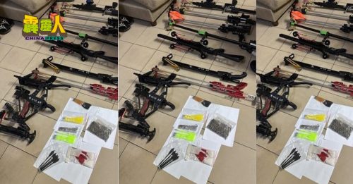 涉藏弹弓及弩弓  男子遭山顶D9逮捕