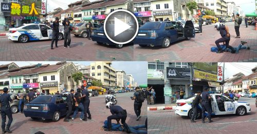 街头警匪驳火惊心动魄？  原来是一场逼真演习！