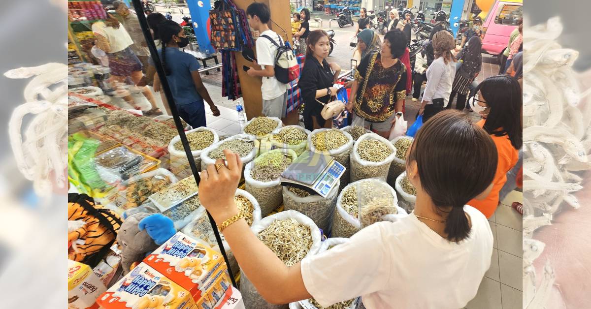 开斋节假结束后,海产市场放缓,游客减少且买气低迷。