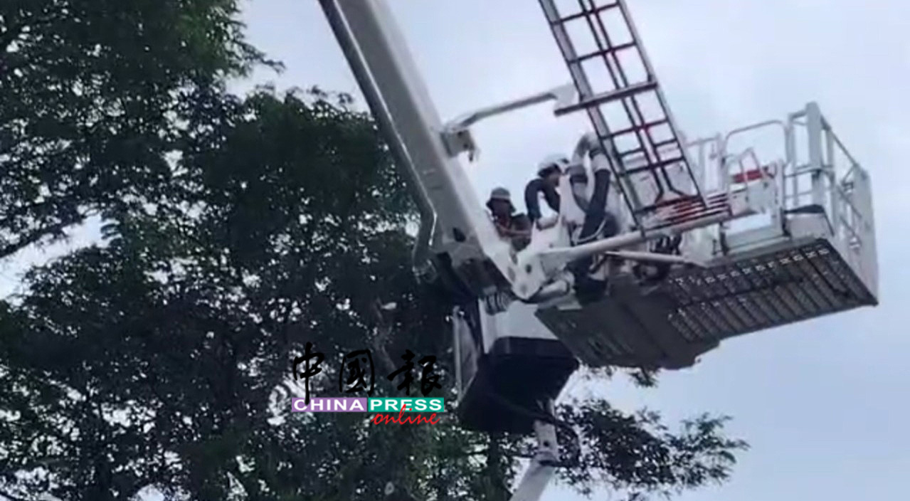 行动指挥官进行现场评估后,採用 SAVER 概念(救援策略),并指示队员使用高空云梯车(ALP)将受害者救下。