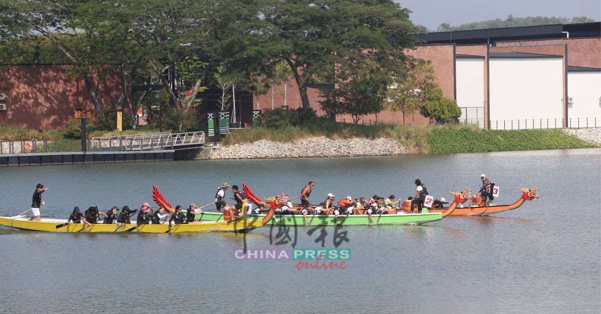 霹雳州首场“潮起龙鸣”文化龙舟赛周日在华都牙也银湖湖畔登场。