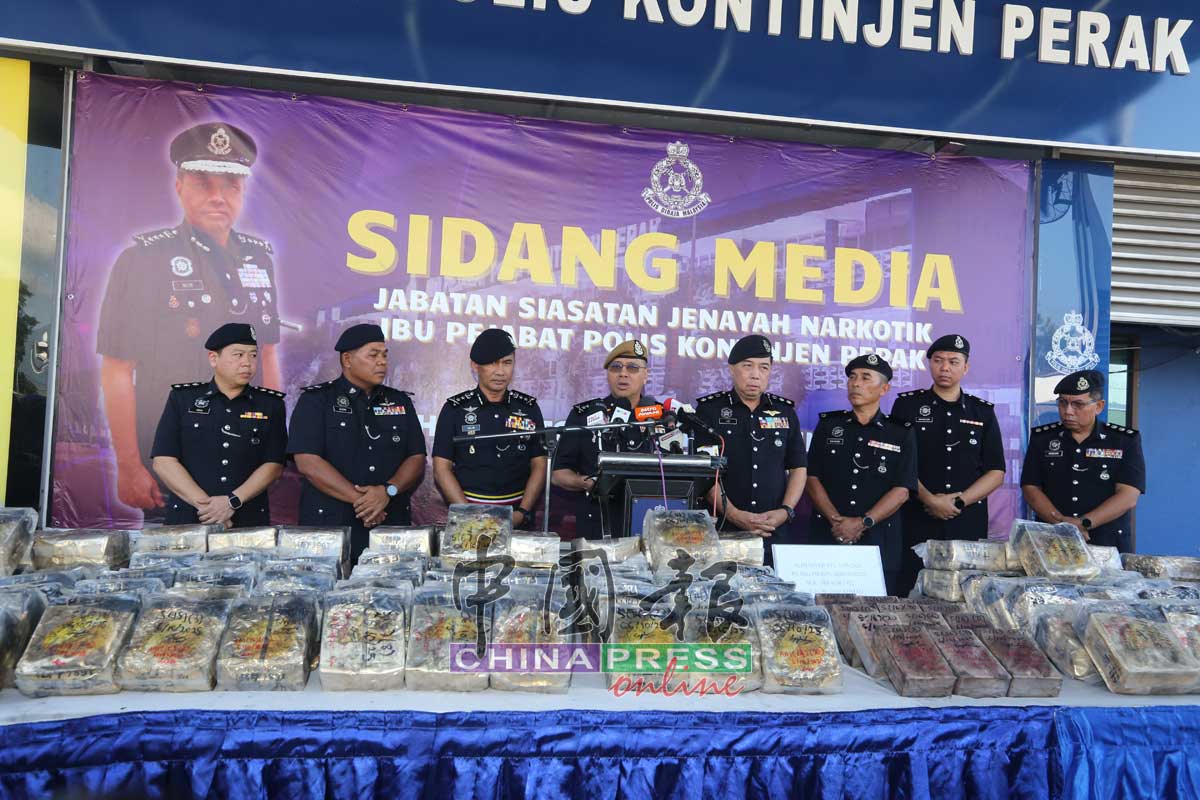 警方起获市值约1300万令吉的毒品。