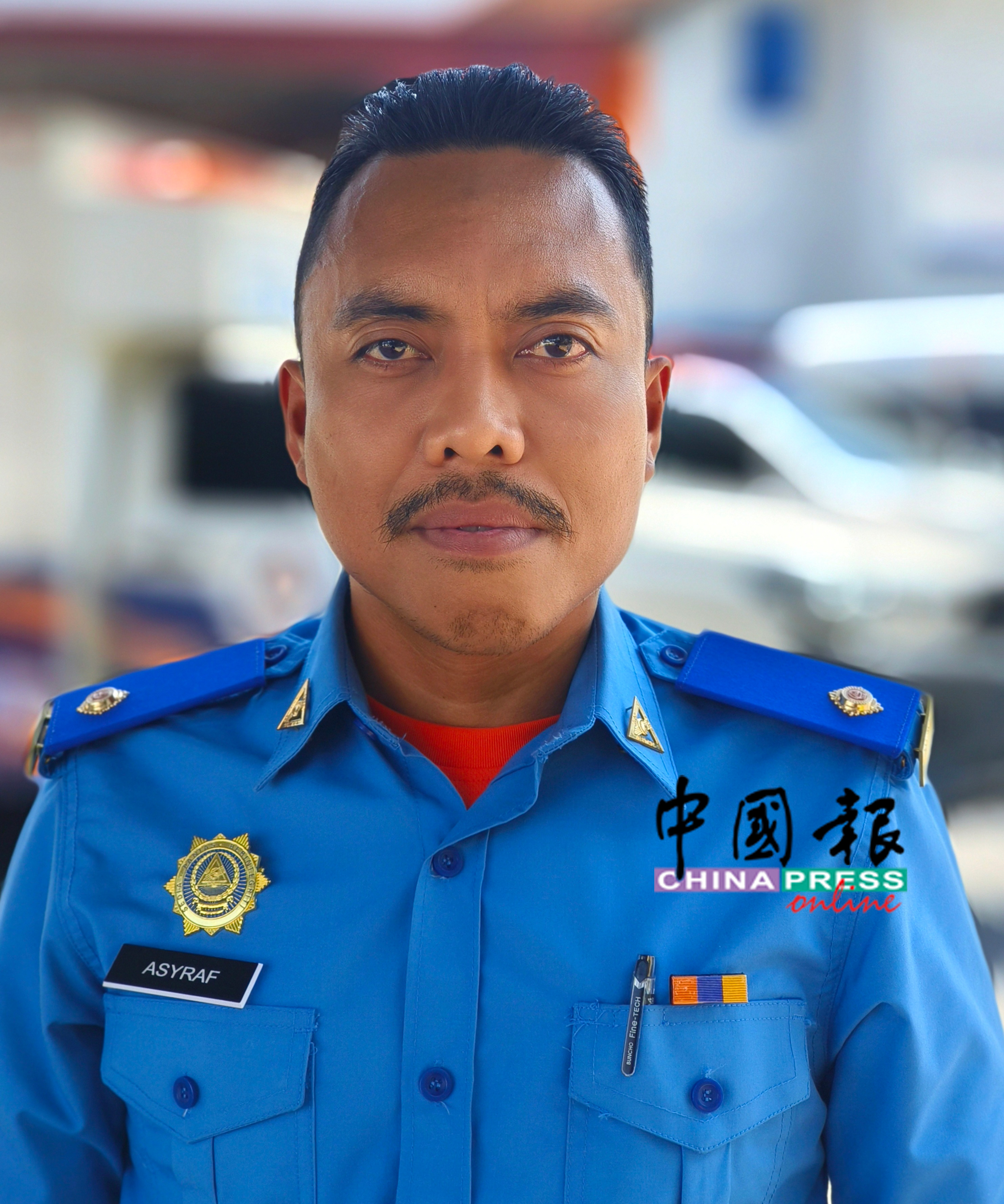 民防部队江沙区主任阿斯拉法少尉