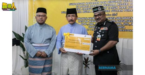 霹雳苏丹69岁华诞  资助9900囚犯膳食